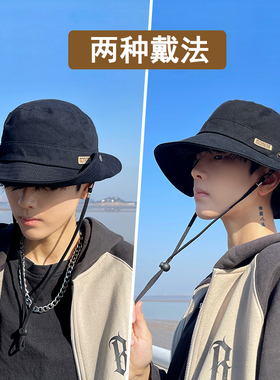 户外防晒遮阳渔夫帽子