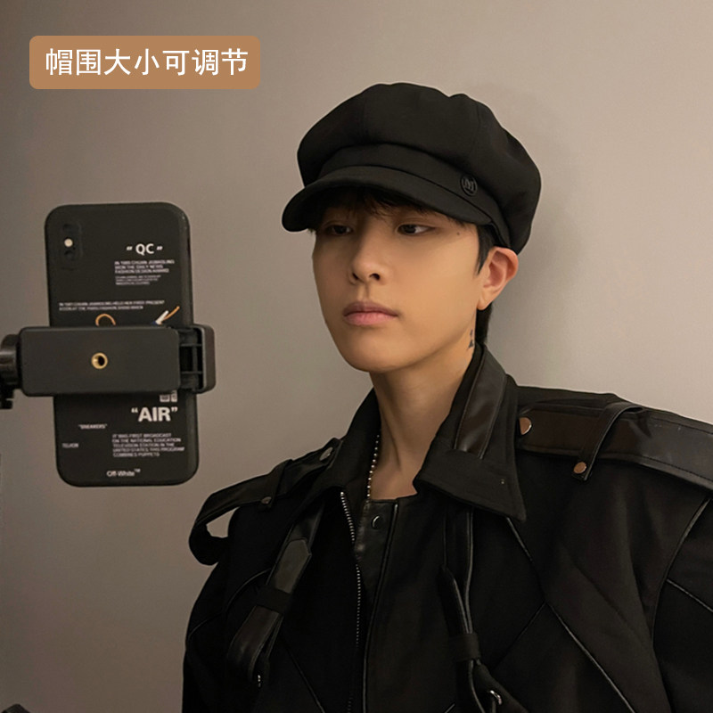 帽子男潮日系复古文艺百搭八角帽男四季款报童帽贝雷帽画家帽女生,淘宝优惠券,粉丝福利购,淘宝优惠卷