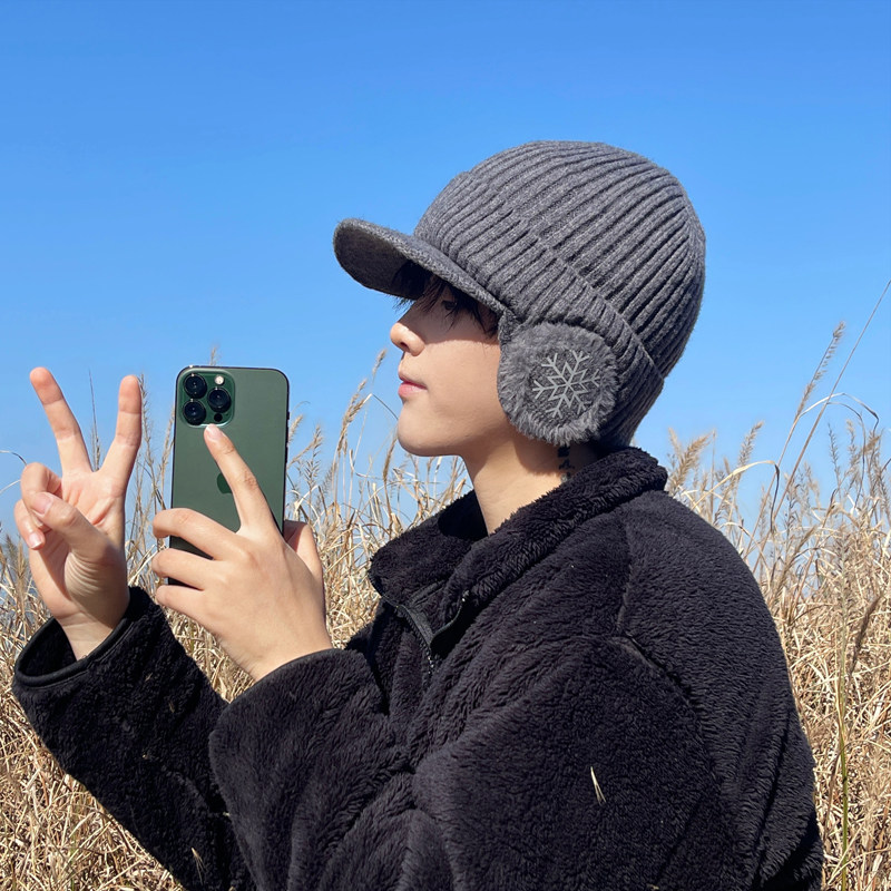 帽子男士冬季防风防寒保暖护耳加绒加厚骑行套头针织毛线帽男新款,淘宝优惠券,粉丝福利购,淘宝优惠卷