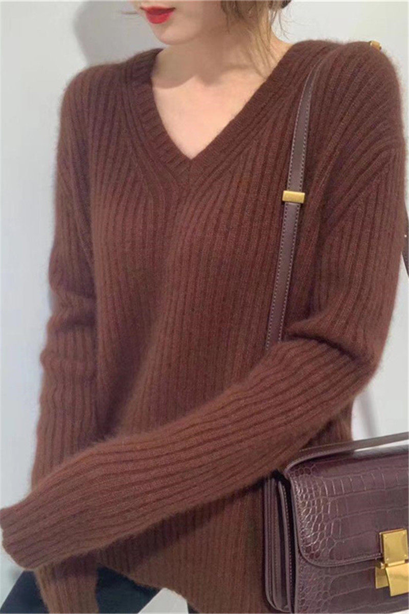 2025年新款宽松胖MM大码水貂绒衫秋冬慵懒风鸡心领针织打底毛衣女,淘宝优惠券,粉丝福利购,淘宝优惠卷