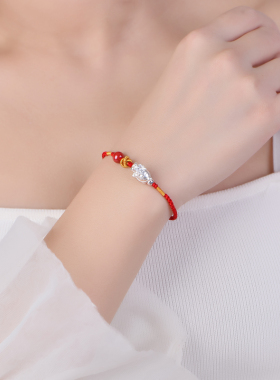 真安顺男女同款999足银甜美