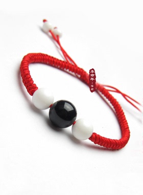 真安顺男女天然水晶原创星座手链