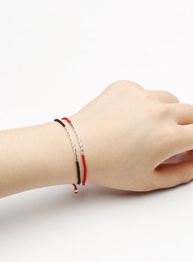 真安顺本命年黑色脚链