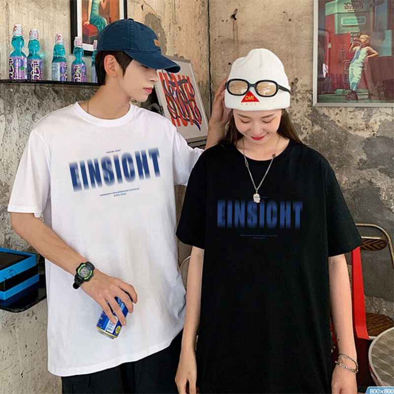 短袖男女情侣装夏潮流港风韩版t恤 秘印T恤
