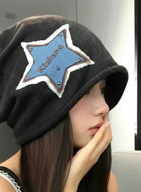 韩系2026新款女显脸小堆堆帽