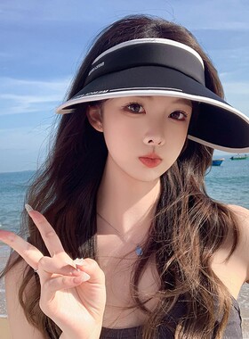 夏季女款防晒大檐空顶遮阳帽
