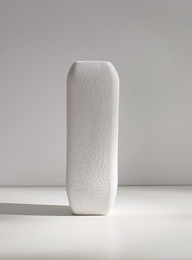 素烧干花花瓶陶瓷小清新水培摆件客厅插花卧室桌面白色家居