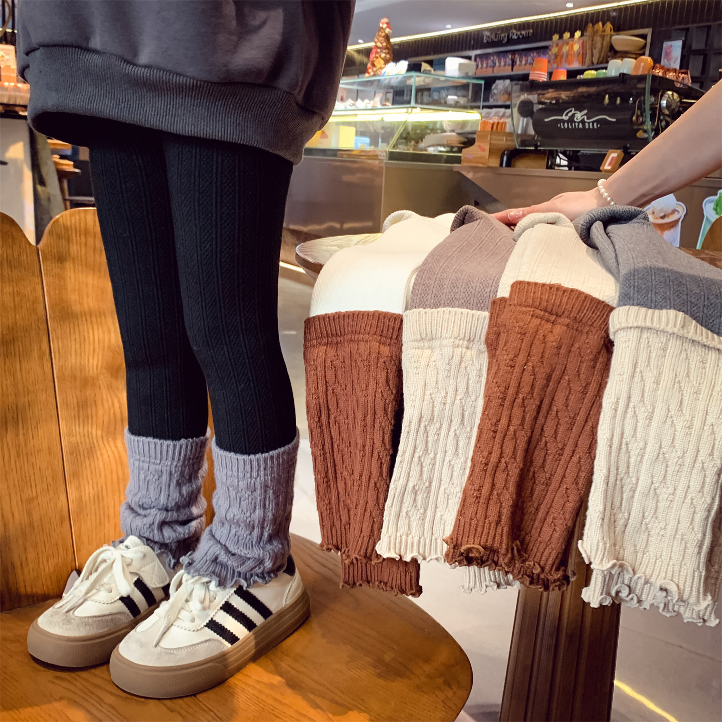 米米哈罗女童加绒打底裤女孩一体式堆堆袜套冬装2025新款儿童长裤,淘宝优惠券,粉丝福利购,淘宝优惠卷