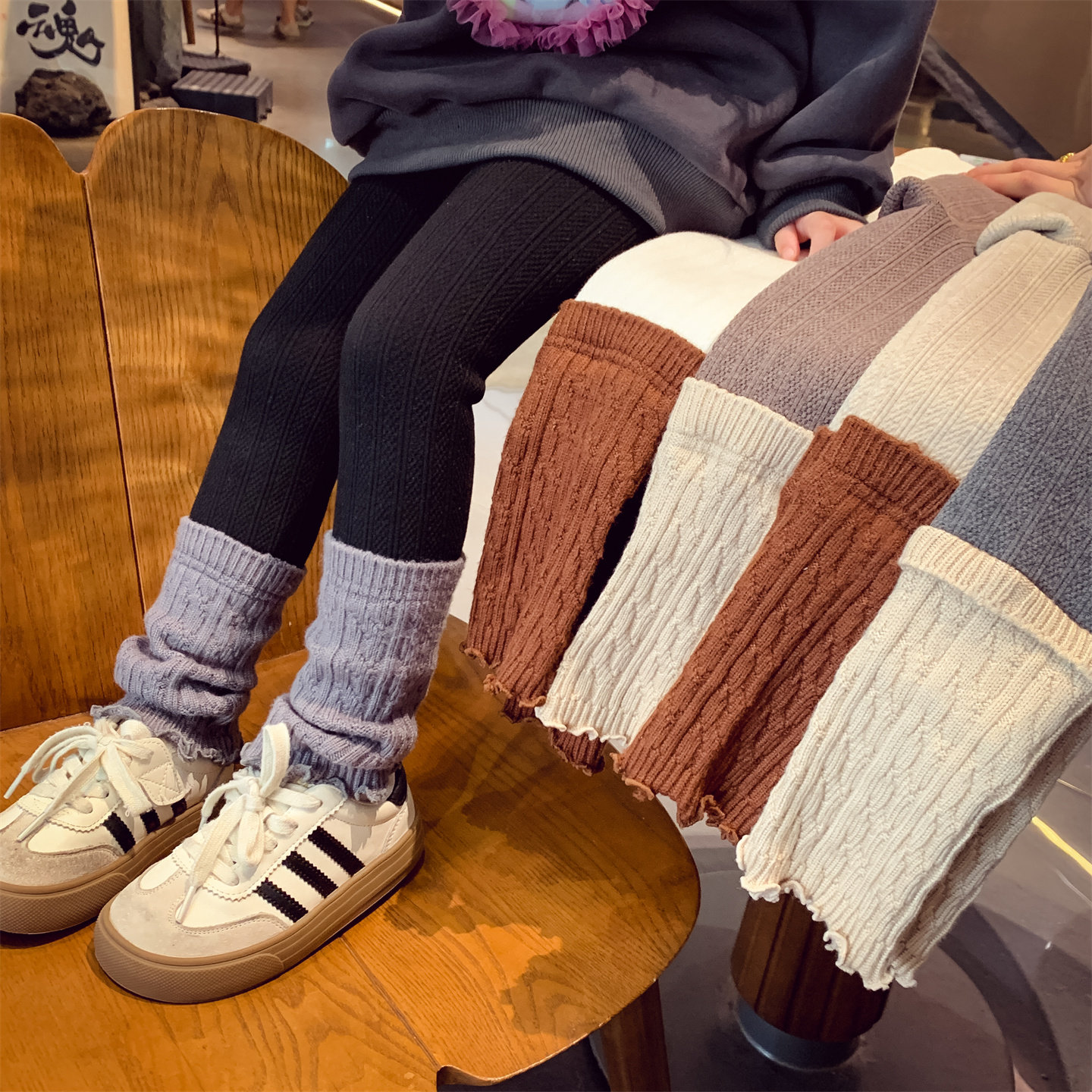 米米哈罗女童加绒打底裤女孩一体式堆堆袜套冬装2025新款儿童长裤,淘宝优惠券,粉丝福利购,淘宝优惠卷