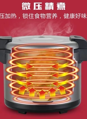 松宜商用电饭锅不粘大容量不锈钢