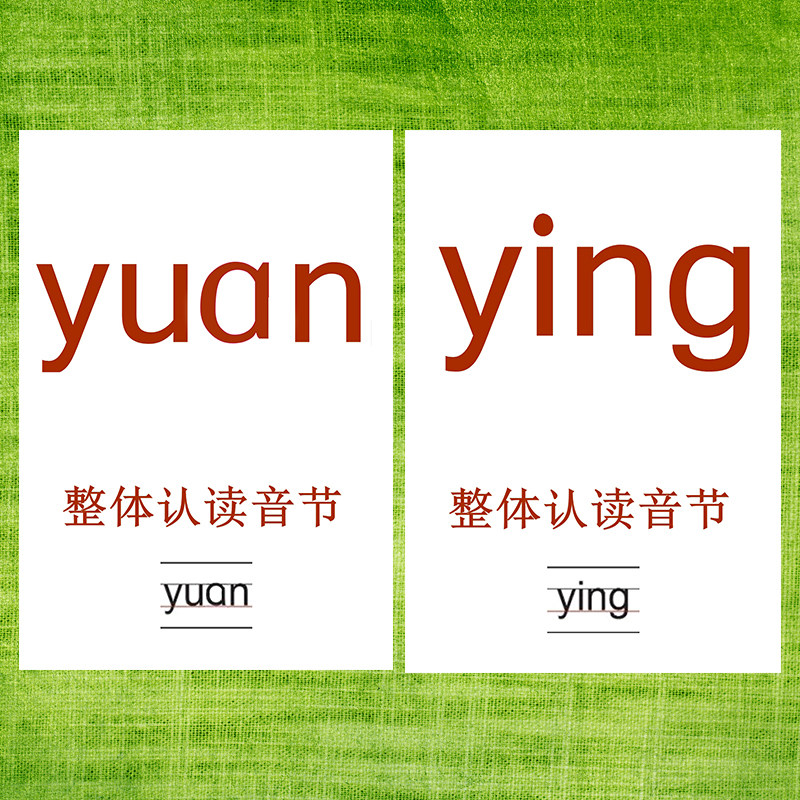 幼儿园早教汉语拼音卡塑封卡片自闭症孤独症语言训练卡声母韵母