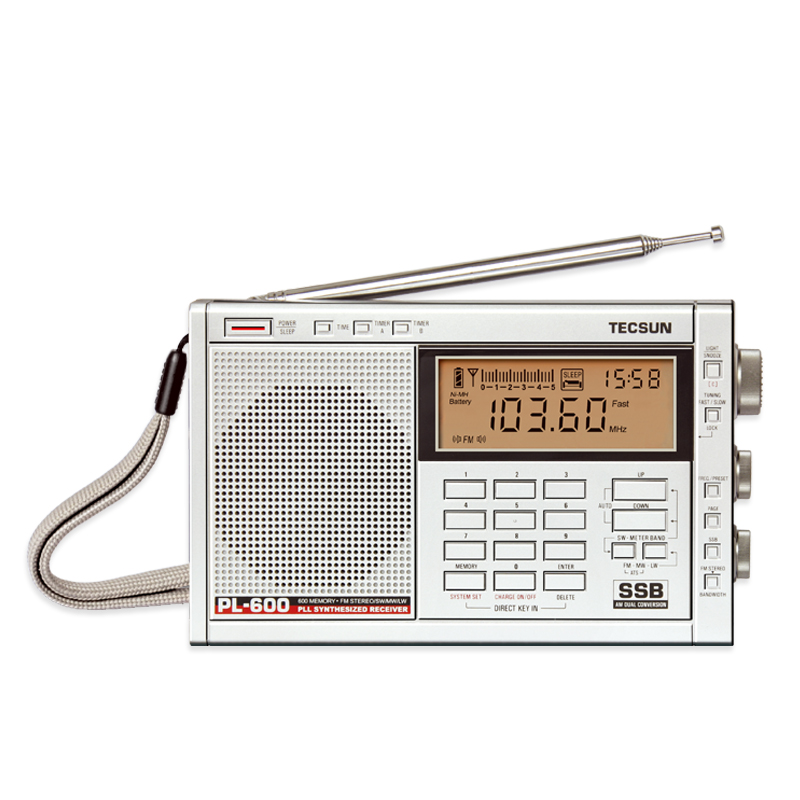 Tecsun德生PL600全波段二次变频高考英语四六级听力考试收音机fm-图0