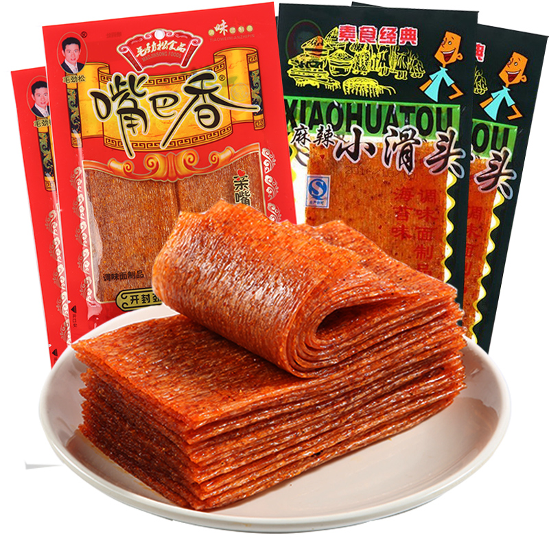 小滑头辣条嘴巴香大辣片小时候的味道麻辣小零食解馋困休闲食品