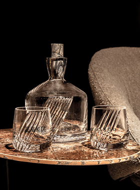 高级感样板间酒具大理石艺术