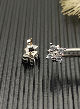 David Yurman大卫雅曼方形星芒镶钻耳钉Petrvs高级感轻奢碎钻通勤