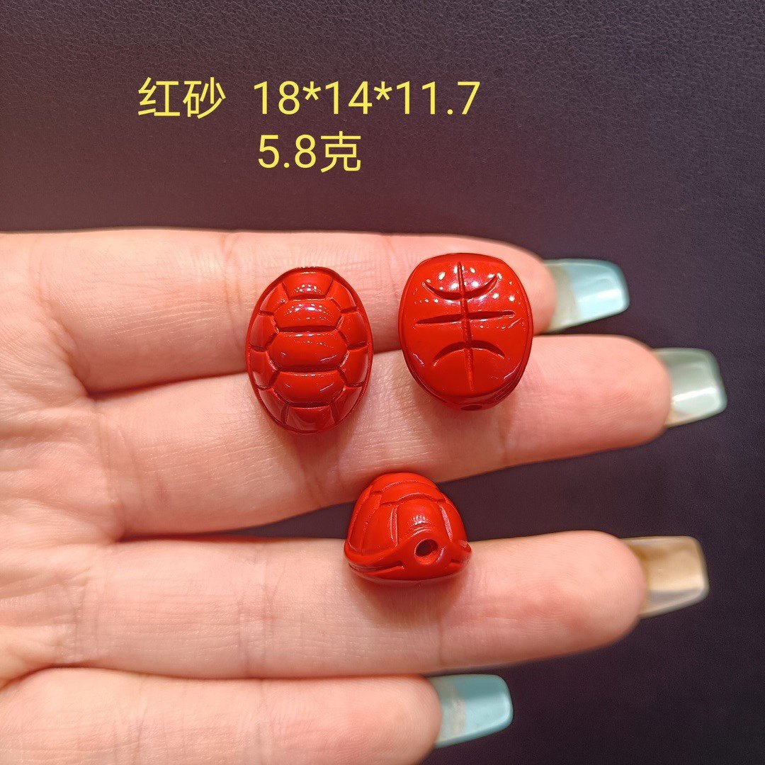 朱砂富甲配件佛珠手链背云隔珠 红砂龟壳散珠diy文玩手绳国风配饰,淘宝优惠券,粉丝福利购,淘宝优惠卷