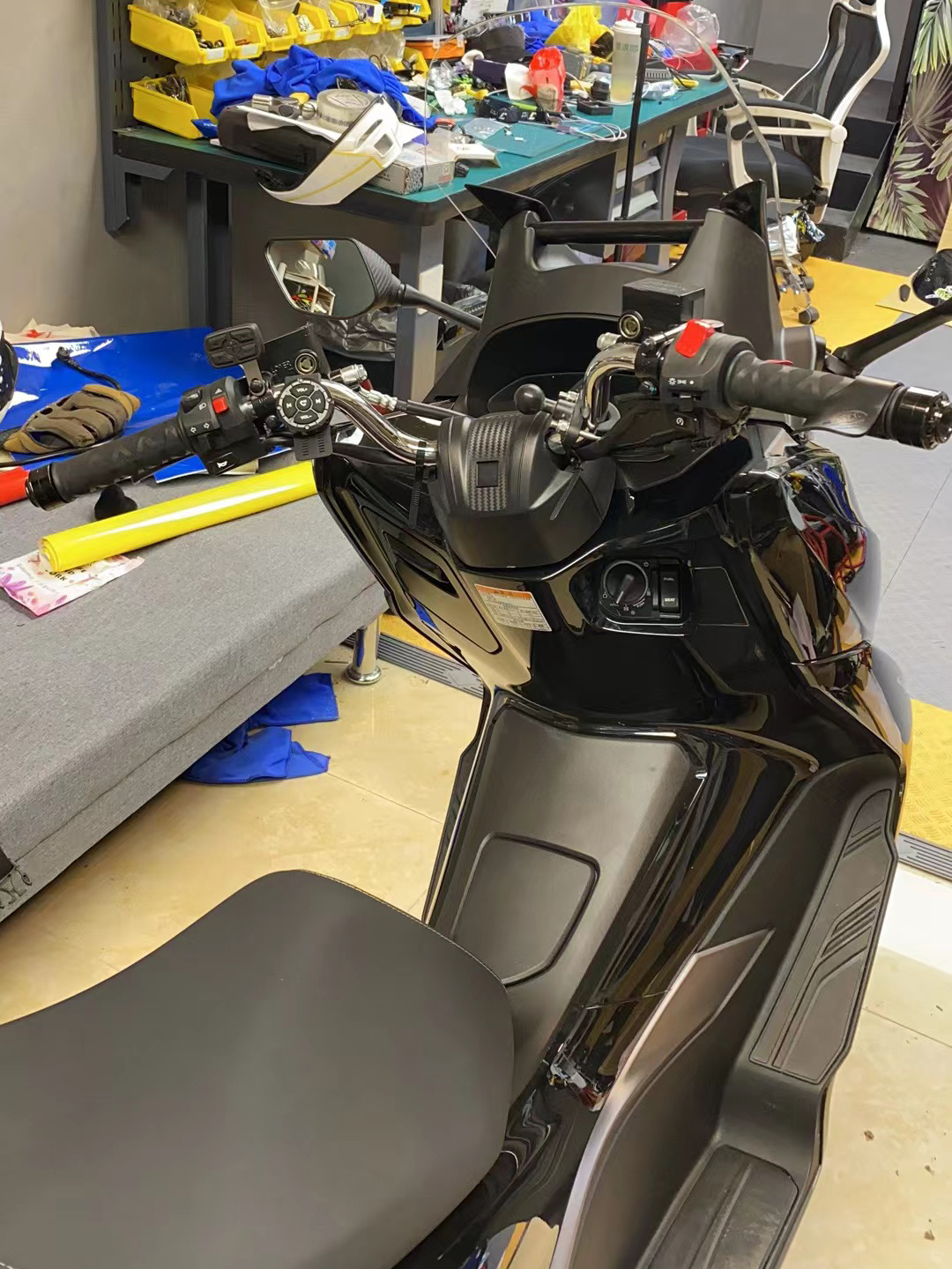 适用豪爵UHR150 车把增高码摩托车 车把加高后移码 升级改装配件 - 图0