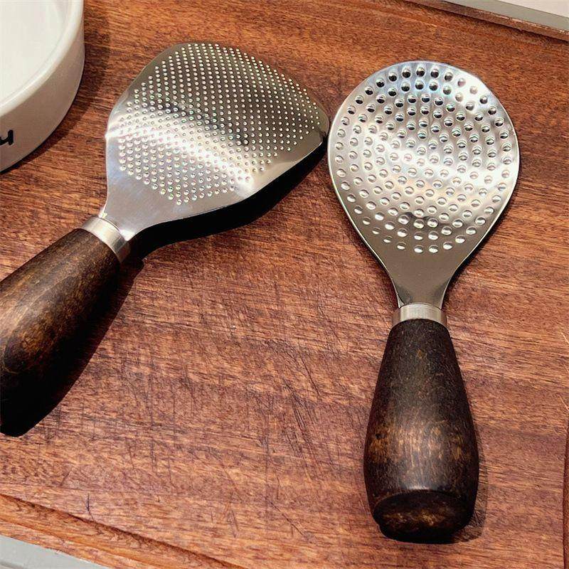 木柄不锈钢饭匙不沾米饭铲子家用可立式木柄家用勺子盛饭电饭锅,淘宝优惠券,粉丝福利购,淘宝优惠卷