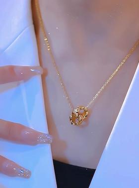 网红时尚设计感路路通吊坠钛钢