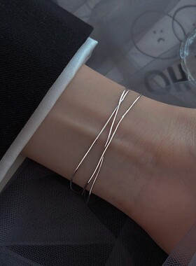 三层蛇骨链手链女冷淡风高级感