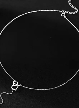 秋冬轻奢几何长款毛衣链百搭