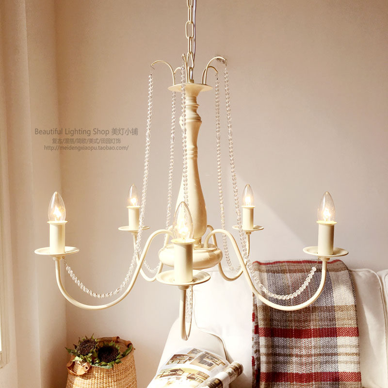 【绮丽 】复古水晶吊灯 北欧乡村vintage 法式 中古风 美式轻奢,淘宝优惠券,粉丝福利购,淘宝优惠卷