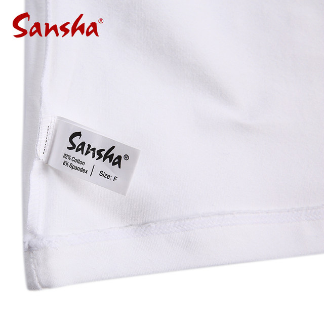 Sansha三沙芭蕾舞蹈服 男童练功服 男士长袖T恤 棉莱卡上衣基训服