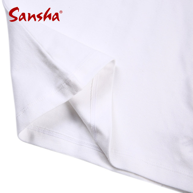 Sansha三沙芭蕾舞蹈服 男童练功服 男士长袖T恤 棉莱卡上衣基训服
