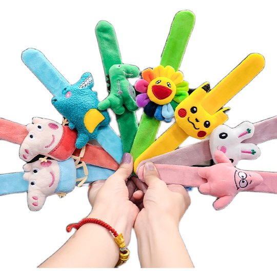 Children's ins slap ring for girls plush sex ring