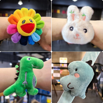 Childrens clapping ring ins Teenage Girl Hands Rings Cartoon Sun Flowers Clap Circle Day Ensemble Cute Little Gift Plush Headwear