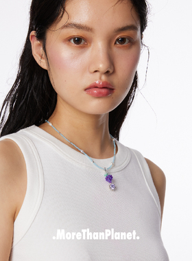 MoreThanPlant 饕餮怪系列可爱个性吊坠串珠水果镶钻项链