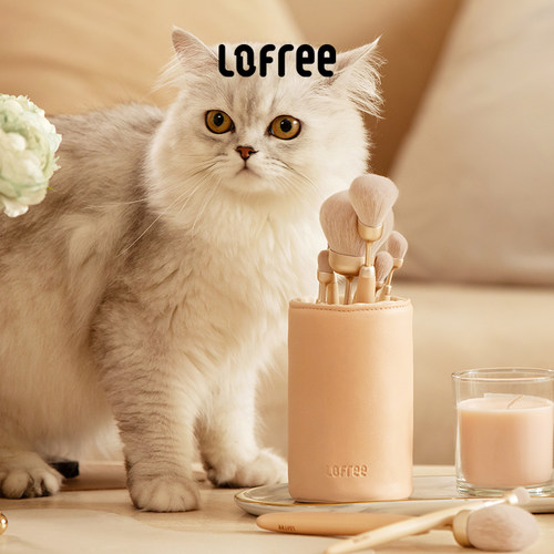 Lofree洛斐尾巴化妆刷7支套装散粉腮红晕染眼影鼻影修容细节眼妆 - 图1