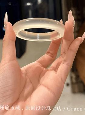 毕业级高冰种天然马料香槟镯子