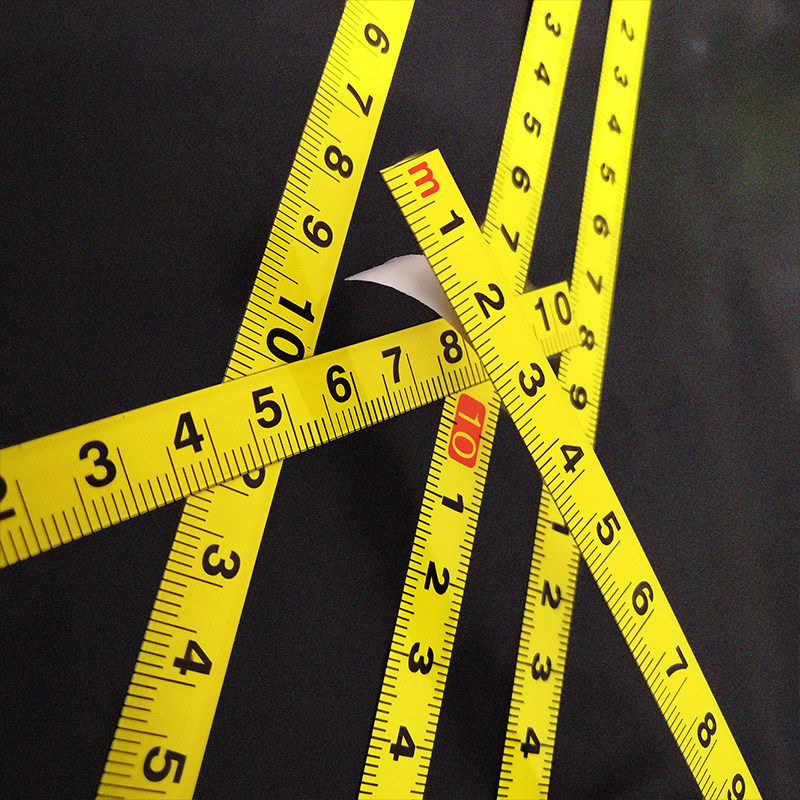 粘贴标尺自粘尺黄色台锯贴尺中分粘性刻度尺条贴纸带胶台尺平板尺 - 图2