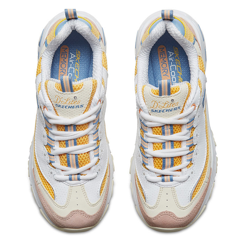 skechers秋季新款厚底增高复古女鞋 skechers奥康时尚休闲鞋