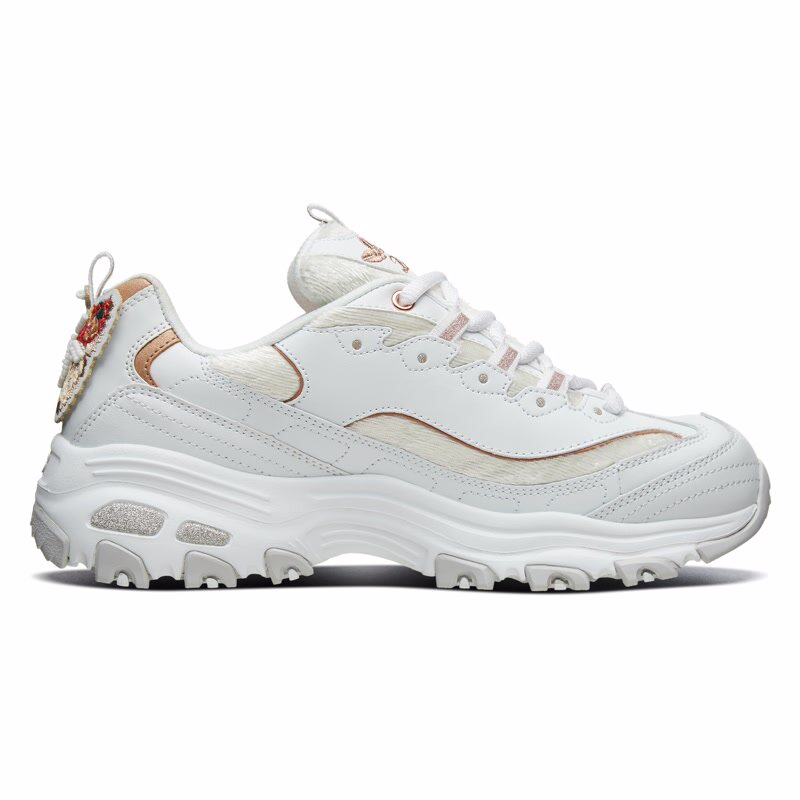 skechers官方旗舰蝴蝶刺绣老爹女鞋 skechers奥康时尚休闲鞋