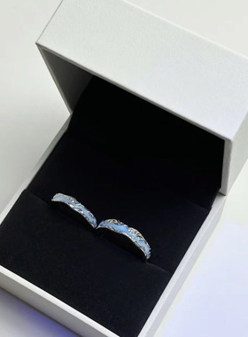 光年之镜情侣戒指银发光开口调节