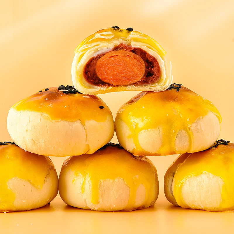 蛋黄酥雪媚娘早餐面包休闲大礼包 俏美味传统糕点