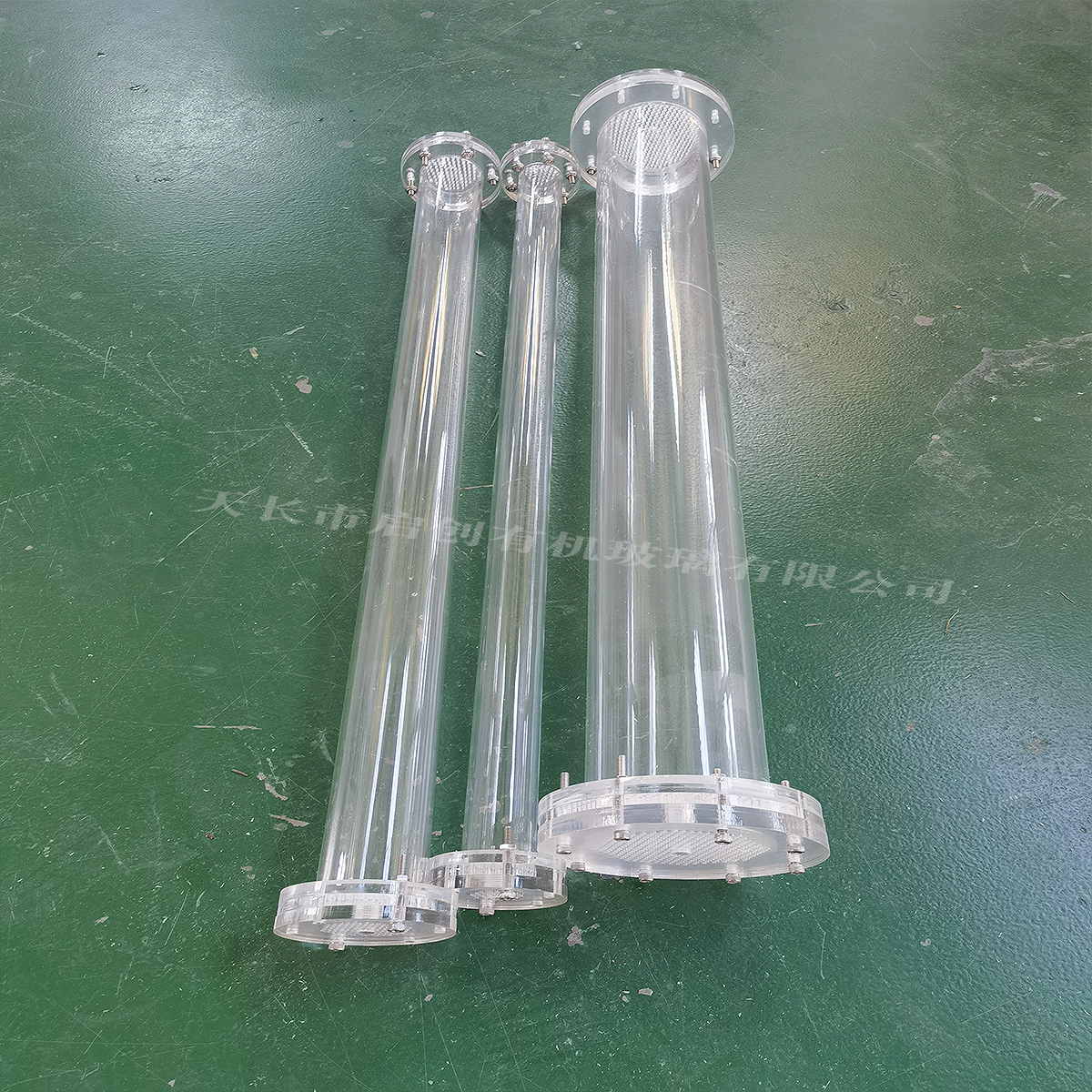高透明亚克力管有机玻璃管制品热弯螺纹攻丝法兰锥形实验仪器定制 - 图2