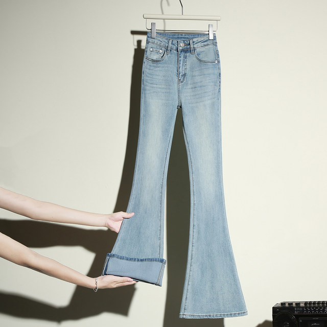 ItCHOCOOLATE jeans bootcut ໃກ້ຊິດສໍາລັບແມ່ຍິງ