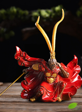 静之自然陶瓷齐天大圣摆件