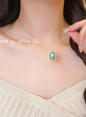 2026新款抖音网红爆款生日礼物珍珠锁骨气质百搭吊坠项链轻奢饰品