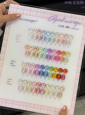 束色丘比特猫眼细粉灯泡彩光40色
