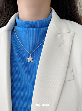 圣诞姜饼人项链纯银o字链男女