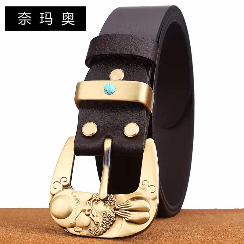 奈玛奥达摩手工复古个性牛皮腰带 奈玛奥腰带/皮带/腰链
