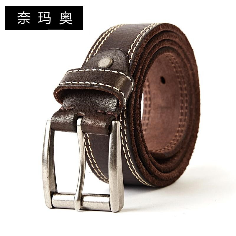 奈玛奥皮带头层牛皮复古男士针扣 奈玛奥腰带/皮带/腰链