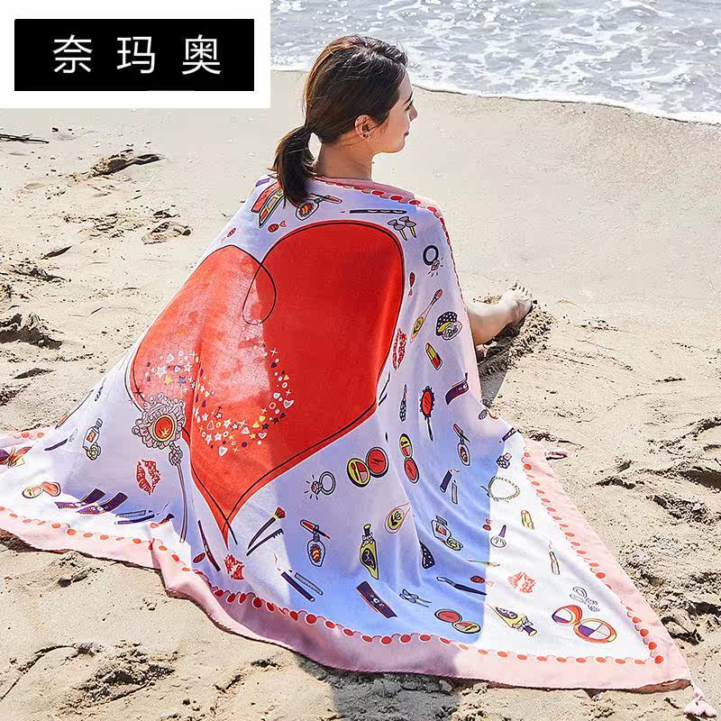 奈玛奥2018春秋新款百搭棉麻长丝巾 奈玛奥围巾/丝巾/披肩