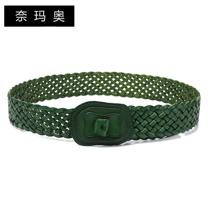 奈玛奥女士时尚装饰手工篇织连衣裙 奈玛奥腰带/皮带/腰链