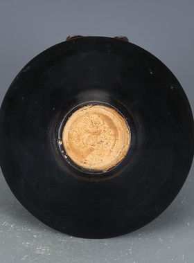 黑釉枫叶仿古瓷器古董收藏品