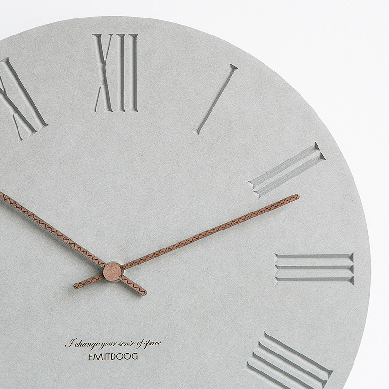 EMITDOOG现代简约北欧钟表 挂钟客厅创意时钟家用超静音卧室挂表 - 图2